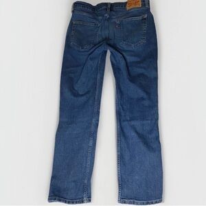 Levis Jeans Mens 34x30 Blue 514 Straight Leg Fit Workwear Mid Wash Stretch Denim